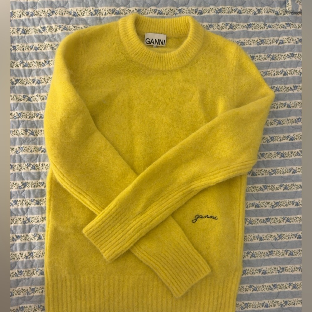 Ganni Yellow Sweater